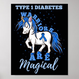 Póster Los guerreros de la diabetes de tipo 1 son una con