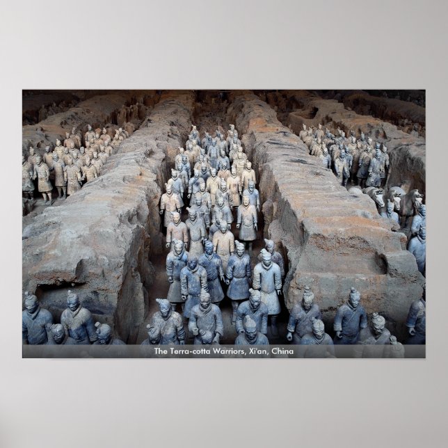 Póster Los guerreros de la Tierra-Costa, Xi'an, China (Frente)