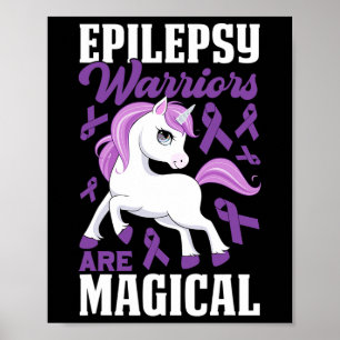 Póster Los guerreros epilépticos son una cinta morada mág