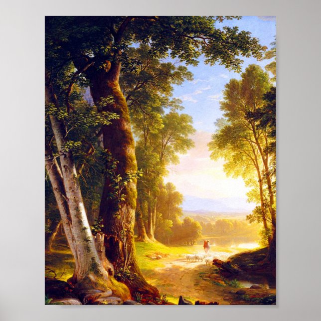 Póster Los hayas de Asher Brown Durand (Frente)