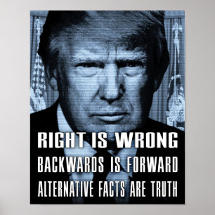 Póster Los hechos alternativos son la verdad - el anti-pr