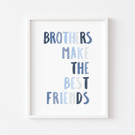 Póster Los hermanos azules hacen que los mejores amigos i