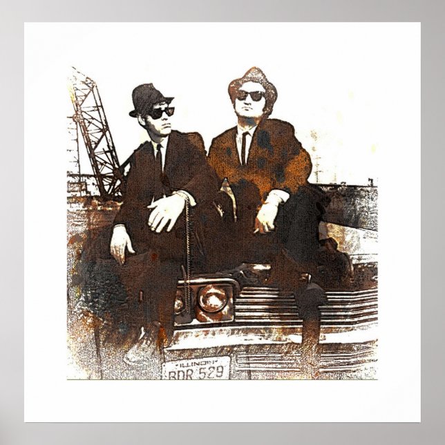 PÓSTER LOS HERMANOS BLUES (Frente)