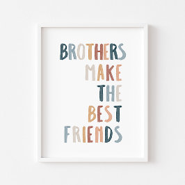 Póster Los hermanos Boho hacen que los mejores amigos imp
