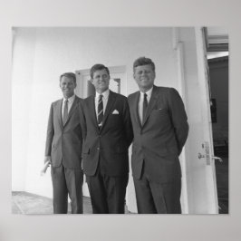 Póster Los Hermanos Kennedy — John, Robert Y Ted