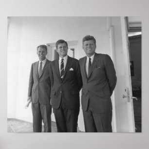 Póster Los Hermanos Kennedy — John, Robert Y Ted
