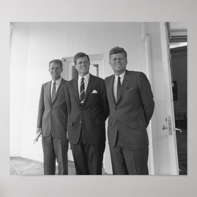 Póster Los Hermanos Kennedy — John, Robert Y Ted (Frente)
