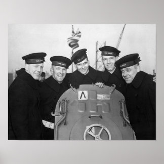 Póster Los Hermanos Sullivan a bordo del Juneau de Estado