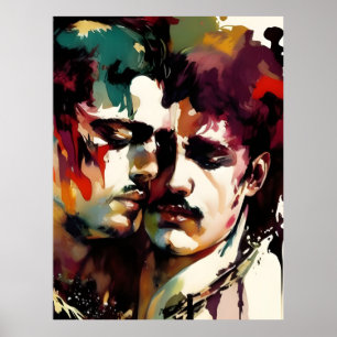 Póster Los hermosos amantes gay