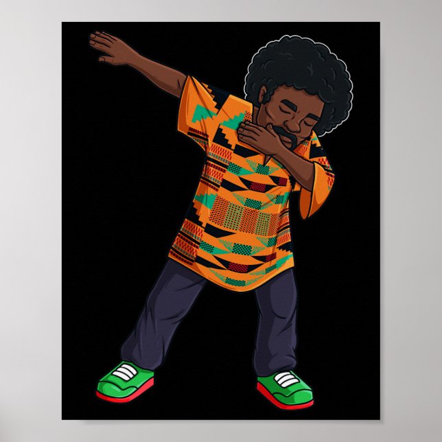 Póster Los hombres abusando de un africano americano June (Frente)