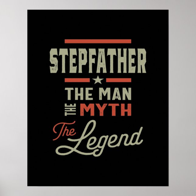 Póster Los Hombres Padres El Hombre El Mito La Leyenda (Frente)