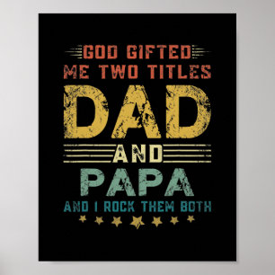 Póster Los Hombres Que Dios Me Regaló Dos Títulos Papá Y