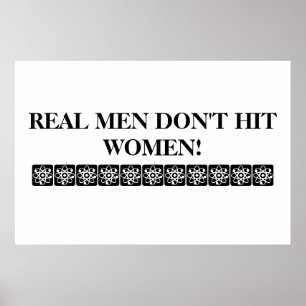 PÓSTER ¡LOS HOMBRES REALES NO HACEN POSTER DE LAS MUJERES