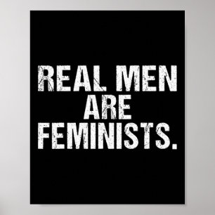 Póster Los Hombres Reales Son Feministas