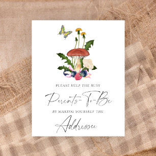 Póster Los hongos ayudan a los padres ocupados a dirigirs