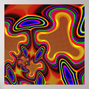 Póster "Los hongos mágicos en el sur de Wajakaa"