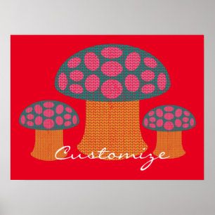 Póster Los hongos rojos de Amanita Thunder_Cove