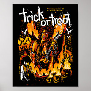 Póster Los Horrores Del Trick O Trato De Halloween