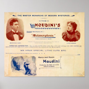 Póster Los Houdinis realizan Metamorfosis