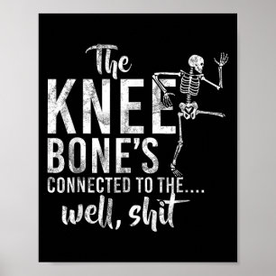Póster Los Huesos De La Knee Conectados Con El Meme Del B