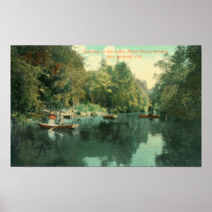 Póster Los huéspedes del Hotel Rowardennan acuden en barc