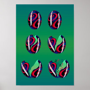 Póster ¡Los huevos limpios son música para incubar!