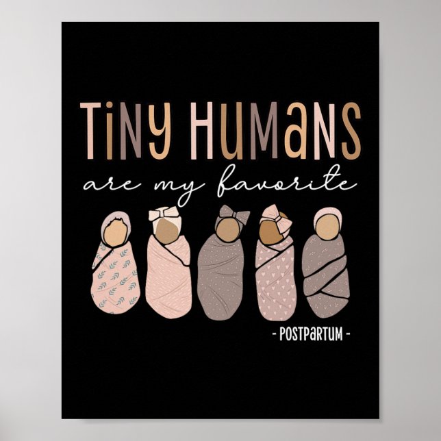 Póster Los Humanos Pequeños Son Mi Maternidad Postparto F (Frente)