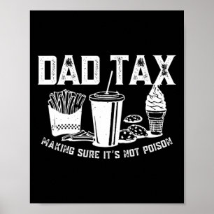 Póster Los impuestos aseguran que no es el día de los pad