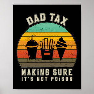 Póster Los impuestos aseguran que no es el día de los pad
