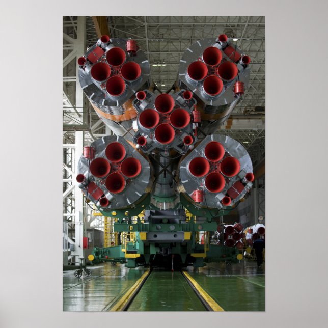 Póster Los impulsores de la nave espacial Soyuz TMA-14 (Frente)