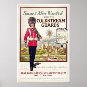 Póster Los ingleses inteligentes buscaban la coldstrea