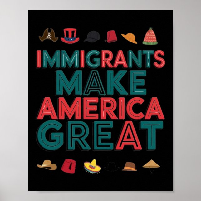 Póster Los inmigrantes hacen de Estados Unidos un gran lu (Frente)