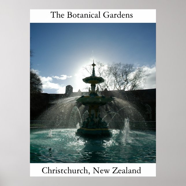 Póster Los jardines botánicos (Frente)