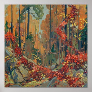 Póster Los jardines de otoño de Tom Thomson