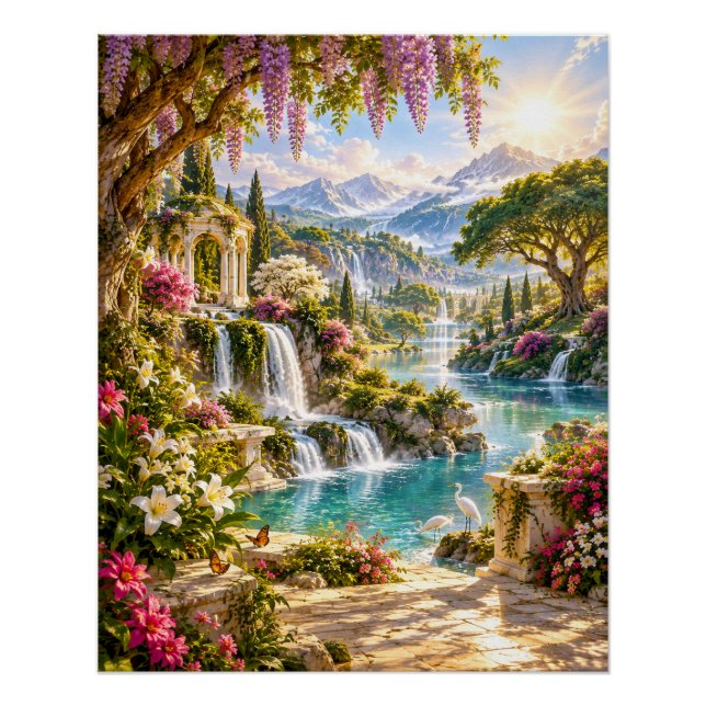Póster Los Jardines del Paraíso (Anverso)