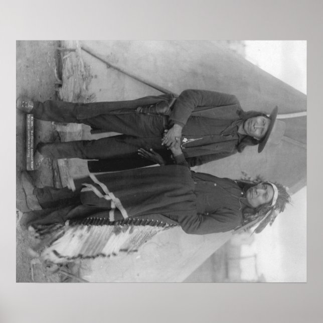 Póster Los jefes de Oglala "Nube Roja" y "Caballo America (Frente)