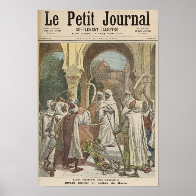 Póster Los jefes tribales juran fidelidad ante (Frente)