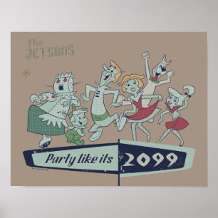 Póster Los Jetsons   Fiesta como si fuera 2099