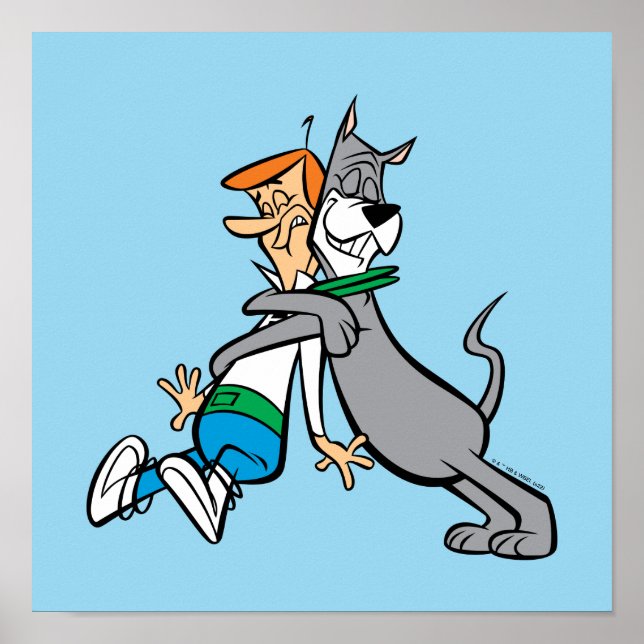 Póster Los Jetsons | George y Astro Hug (Frente)