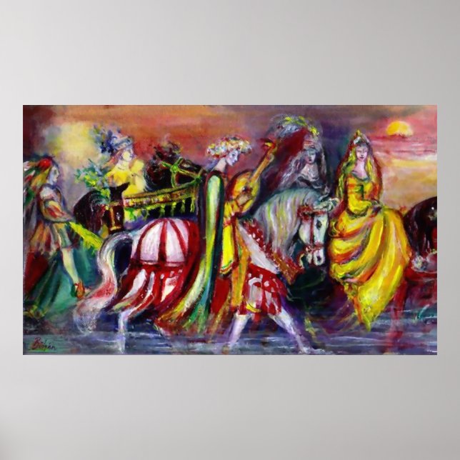 Póster Los jinetes de la noche (Frente)