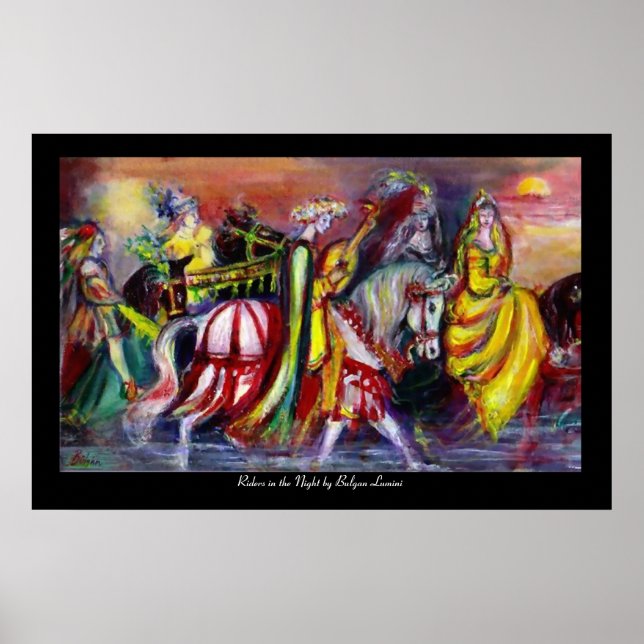 Póster Los jinetes de la noche (Frente)