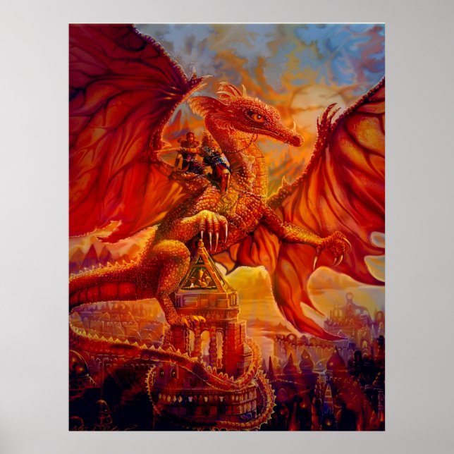 Póster Los jinetes de los dragones (Frente)