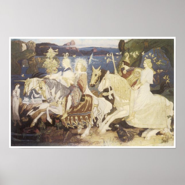 Póster Los jinetes del Sidhe, 1911 (Frente)