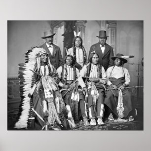 Póster Los jóvenes manchados atan, 1875