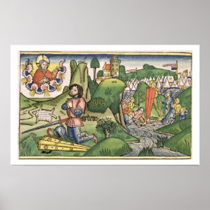 Póster Los jueces 6 36 Gideon ponen hacia fuera el paño