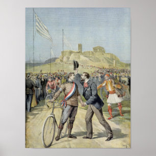 Póster Los Juegos Olímpicos en Atenas