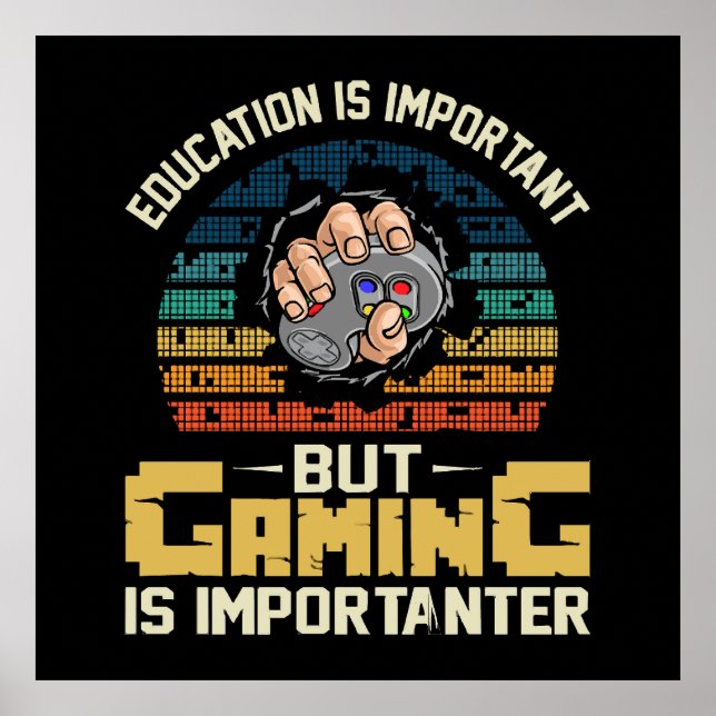 Póster los juegos son más importantes (Frente)