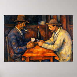 Póster Los jugadores de cartas de Paul Cezanne
