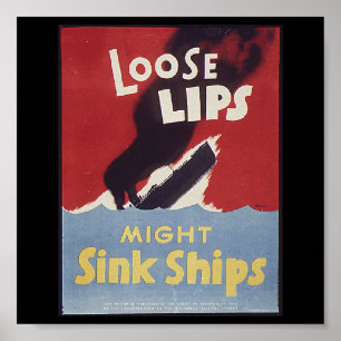 Póster Los labios sueltos pueden hundir al Poster de los 