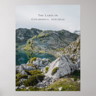 Póster Los Lagos de Covadonga, Asturias, España viaje